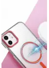 Newface Apple iPhone 11 Glossy Magsafe Kapak - Mor