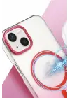 Newface Apple iPhone 15 Plus Glossy Magsafe Kapak - Mor