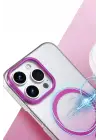 Newface Apple iPhone 15 Pro Max Glossy Magsafe Kapak - Mavi