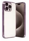 Newface Apple iPhone 15 Pro Max Razer Lensli Silikon - Mor
