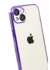 Newface Apple iPhone 15 Razer Lensli Silikon - Mor