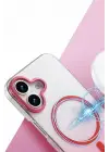 Newface Apple iPhone 16 Plus Glossy Magsafe Kapak - Mor