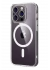 Newface Apple iPhone 16 Pro Max Combo Sert Şeffaf Magsafe Kapak - Şeffaf