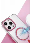 Newface Apple iPhone 16 Pro Max Glossy Magsafe Kapak - Mavi