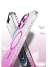 Newface Apple iPhone 16 Pro Max Glossy Magsafe Kapak - Mor