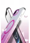 Newface Apple iPhone 16E Glossy Magsafe Kapak - Mavi