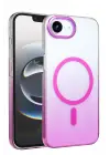 Newface Apple iPhone 16E Glossy Magsafe Kapak - Mor
