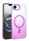 Newface Apple iPhone 16E Glossy Magsafe Kapak - Mor