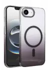 Newface Apple iPhone 16E Glossy Magsafe Kapak - Siyah