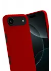 Newface Apple iPhone 17 Air First Silikon - Kırmızı