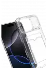 Newface Apple iPhone 17 Pro Kart Şeffaf Silikon - Şeffaf