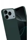 Newface Apple iPhone 17 Pro Max First Silikon - Koyu Yeşil