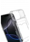 Newface Apple iPhone 17 Pro Max Kart Şeffaf Silikon - Şeffaf