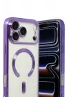 Newface Apple iPhone 17 Pro Max Kross Magneticsafe Kapak - Mor