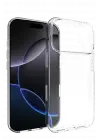 Newface Apple iPhone 17 Pro Max Lüx Şeffaf Silikon - Şeffaf