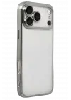 Newface Apple iPhone 17 Pro Max Razer Lensli Silikon - Gümüş