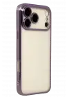 Newface Apple iPhone 17 Pro Max Razer Lensli Silikon - Mor