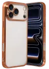 Newface Apple iPhone 17 Pro Max Razer Lensli Silikon - Turuncu