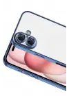 Newface Apple iPhone 17 Razer Lensli Silikon - Açık Mavi