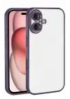 Newface Apple iPhone 17 Razer Lensli Silikon - Mor