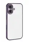 Newface Apple iPhone 17 Razer Lensli Silikon - Mor