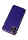 Newface iPhone 11 Pro Kılıf Coco Deri Silikon Kapak - Mor
