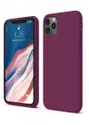 Newface Apple iPhone 11 Pro Kılıf First Silikon - Mürdüm