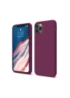Newface iPhone 11 Pro Kılıf First Silikon - Mürdüm