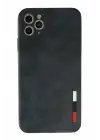 Newface iPhone 11 Pro Max Kılıf Loop Deri Silikon - Lacivert