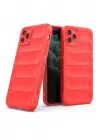 Newface Apple iPhone 11 Pro Max Kılıf Optimum Silikon - Kırmızı