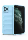 Newface Apple iPhone 11 Pro Max Kılıf Optimum Silikon - Sky Blue