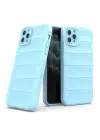 Newface Apple iPhone 11 Pro Max Kılıf Optimum Silikon - Sky Blue