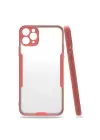 Newface Apple iPhone 11 Pro Max Kılıf Platin Silikon - Pembe
