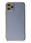 Newface iPhone 11 Pro Max Kılıf Volet Silikon - Mavi
