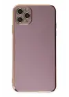 Newface iPhone 11 Pro Max Kılıf Volet Silikon - Mor