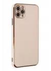 Newface iPhone 11 Pro Max Kılıf Volet Silikon - Pembe
