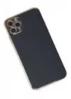 Newface Apple iPhone 11 Pro Max Kılıf Volet Silikon - Siyah