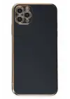 Newface iPhone 11 Pro Max Kılıf Volet Silikon - Siyah