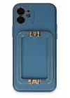 Newface Apple iPhone 12 Kılıf Coco Elit Kapak - Mavi