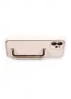 Newface Apple iPhone 12 Kılıf Coco Elit Kapak - Pudra