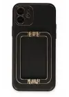 Newface Apple iPhone 12 Kılıf Coco Elit Kapak - Siyah