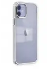 Newface Apple iPhone 12 Kılıf Element Silikon - Gümüş