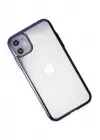 Newface Apple iPhone 12 Kılıf Element Silikon - Mor