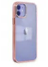 Newface Apple iPhone 12 Kılıf Element Silikon - Pembe