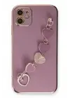 Newface iPhone 12 Kılıf Esila Silikon - Mor
