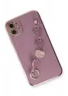 Newface Apple iPhone 12 Kılıf Esila Silikon - Mor