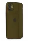 Newface Apple iPhone 12 Kılıf Fly Lens Silikon - Siyah