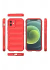 Newface Apple iPhone 12 Kılıf Optimum Silikon - Kırmızı