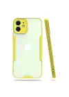 Newface iPhone 12 Kılıf Platin Silikon - Sarı