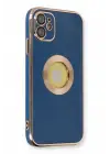 Newface Apple iPhone 12 Kılıf Store Silikon - Mavi